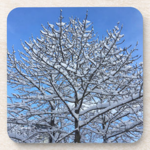 Schnee in Island - Getränkeuntersetzer