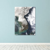 Schnee in Korea Leinwanddruck (Insitu (Holzboden))