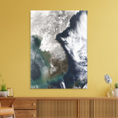 Schnee in Korea Leinwanddruck (Insitu (Wohnzimmer))