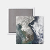 Schnee in Korea Magnet (Vorderseite/Rückseite)