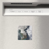 Schnee in Korea Magnet (In Situ (Geschirrspüler))