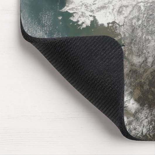 Schnee in Korea Mousepad (Ecke)