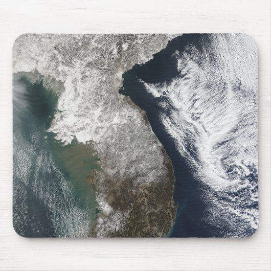 Schnee in Korea Mousepad (Vorne)