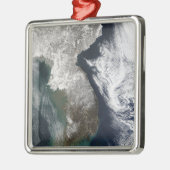 Schnee in Korea Ornament Aus Metall (Links)