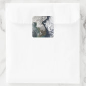 Schnee in Korea Quadratischer Aufkleber (Tasche)