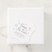 Schnee in Liebe Bachelorette Geschenkanhänger (Beispiel)