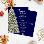 Schnee in Liebe Bäume Haushalt Brautparty Blauer E