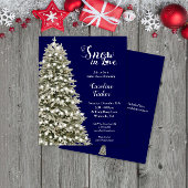 Schnee in Liebe Bäume Haushalt Brautparty Blauer E