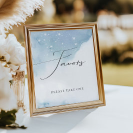 Schnee in Liebe Blue Brautparty Favoriten Poster