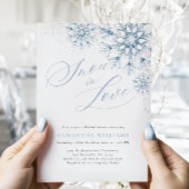 Schnee in Liebe Brautdusche Einladung