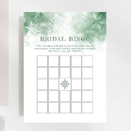 Schnee in Liebe Brautparty Bingo Game