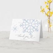 Schnee in Liebe Brautparty Danke Karte (Gelbe Blume)