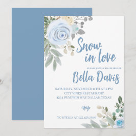 Schnee in Liebe Brautparty Einladung