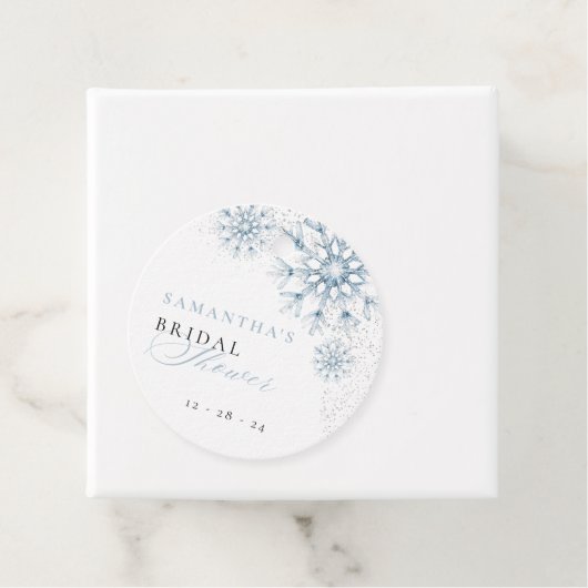 Schnee in Liebe Brautparty Geschenkanhänger (Beispiel)