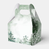 Schnee in Liebe Brautparty Geschenkschachtel (Rückseite)