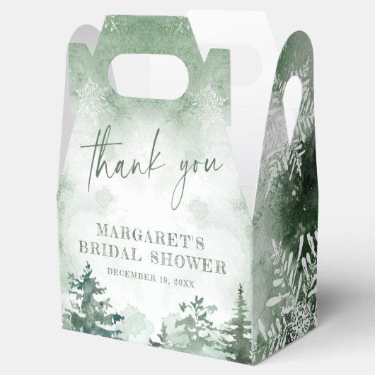 Schnee in Liebe Brautparty Geschenkschachtel (Geöffnet)