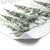 Schnee in Liebe Brautparty Mim-osa Bar Poster (Ecke)