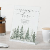 Schnee in Liebe Brautparty Mimosa Bar Sockelschild (In SItu)