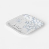 Schnee in Liebe Brautparty Pappteller (Gewinkelt)