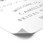 Schnee in Liebe Brautparty willkommen Poster (Ecke)