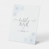 Schnee in Liebe Bubbly Bar Sockelschild (Vorderseite)