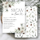 Schnee in Liebe Evergreen Bridal Dusche Einladung