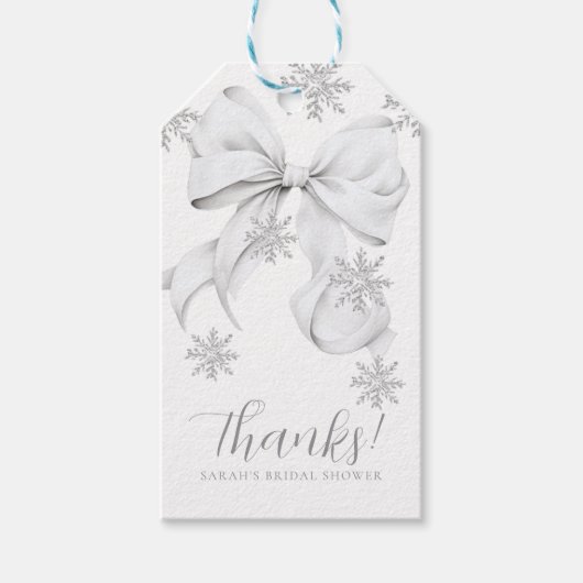 Schnee in Liebe Geschenkanhänger (Vorderseite)