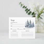 Schnee in Liebe. Kiefernwald-Brautparty-Rezept (Stehend Vorderseite)