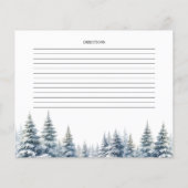 Schnee in Liebe. Kiefernwald-Brautparty-Rezept (Rückseite)