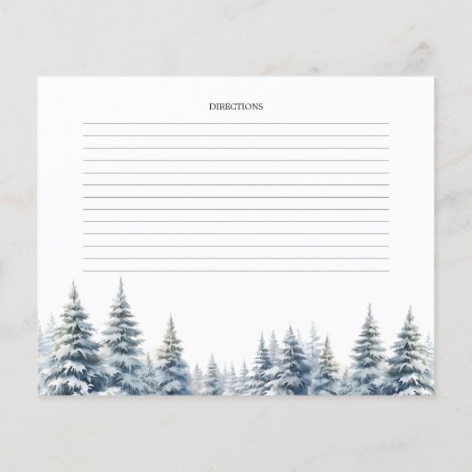 Schnee in Liebe. Kiefernwald-Brautparty-Rezept (Rückseite)