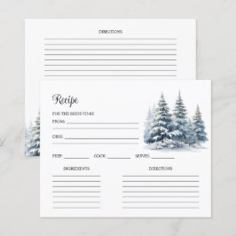 Schnee in Liebe. Kiefernwald-Brautparty-Rezept