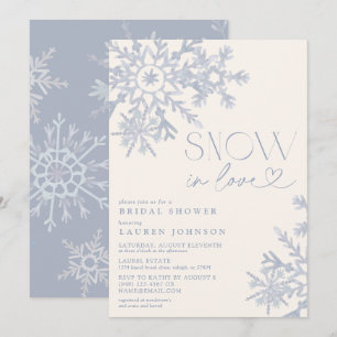 Schnee in Liebe Schneeflocke Winter Brautparty Einladung