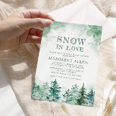 Schnee in Liebe Schneeflocken Brautparty Einladung