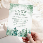 Schnee in Liebe Schneeflocken Brautparty Einladung