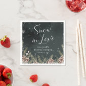 Schnee in Liebe Serviette (Beispiel)