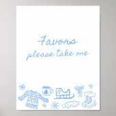 Schnee in Liebe Whimsical Favoriten Poster (Vorne)