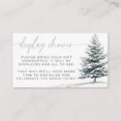 Schnee in Liebe Winter Display Duschekarte Begleitkarte (Vorderseite)