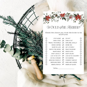 Schnee in Liebe Winter Evergreen Brautparty Game