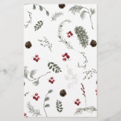 Schnee in Liebe Winter Evergreen Brautparty Game (Rückseite)