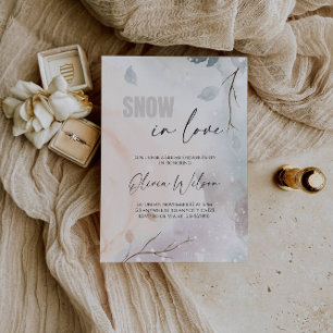 Schnee in Liebe - Winter Wonderland Brautparty Einladung