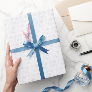 Schnee in Liebe Winterhochzeit Geschenkpapier