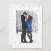 Schnee in Liebe Winterhochzeit Save The Date (Vorderseite)