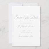 Schnee in Liebe Winterhochzeit Save The Date (Rückseite)