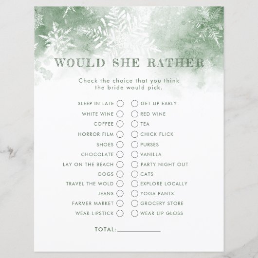 Schnee in Liebe würde sie eher Brautparty spielen (Vorderseite)