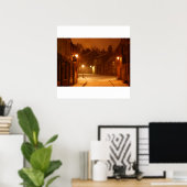 Schnee in Lincoln Print Poster (Heimbüro)