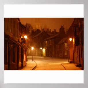 Schnee in Lincoln Print Poster