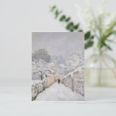 Schnee in Louveciennes, 1878 Postkarte (Stehend Vorderseite)