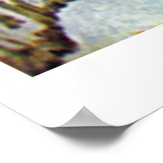 Schnee in Louveciennes von Alfred Sisley Poster (Ecke)