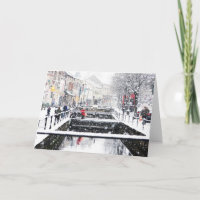 Schnee in Midsomer Norton, Nordsomerset,