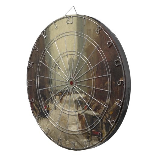 Schnee in New York City (Winter in NYC) Dartscheibe (Vorderseite rechts)